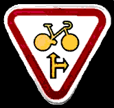 sign marking Traffic light exemption foor bicycles