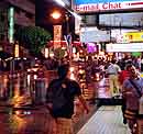 KL street, rain